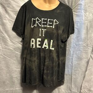 Torrid Black 'Creep It Real' Graphic Tee